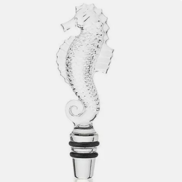 Waterford SEAHORSE wine bottle stopper - Picture 1 of 7